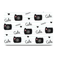 Cute Cameras Doodles Hand Drawn Plate Mats by Sapixe