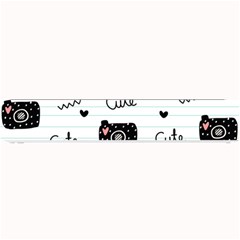 Cute Cameras Doodles Hand Drawn Small Bar Mats by Sapixe