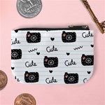 Cute Cameras Doodles Hand Drawn Mini Coin Purse Back