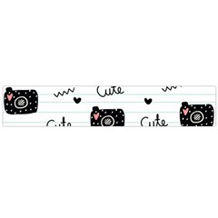 Cute Cameras Doodles Hand Drawn Large Flano Scarf 