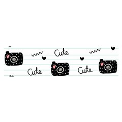 Cute Cameras Doodles Hand Drawn Satin Scarf (oblong) by Sapixe