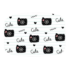 Cute Cameras Doodles Hand Drawn Mini Square Pill Box