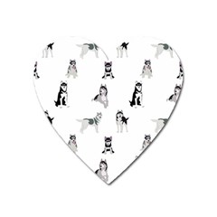 Husky Dogs Heart Magnet by SychEva