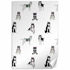 Husky Dogs Canvas 12  X 18  by SychEva