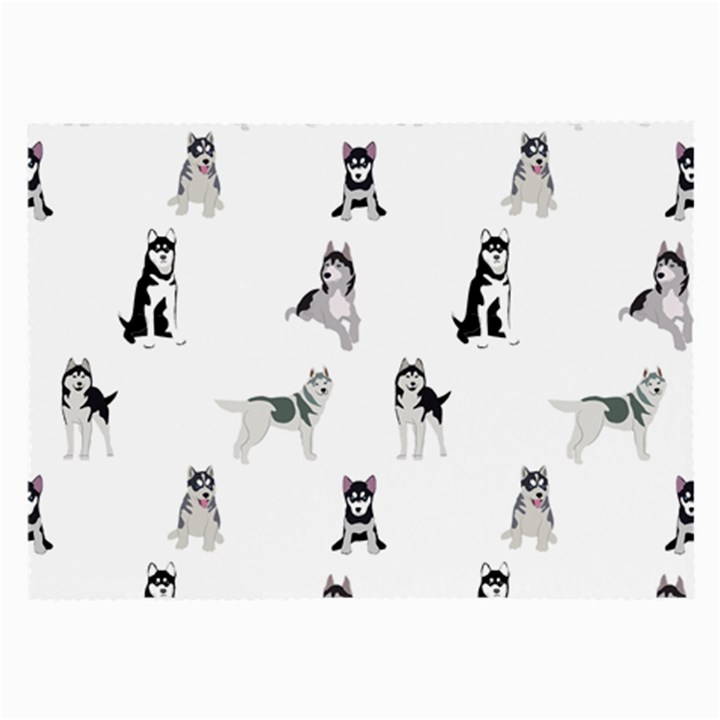 Husky Dogs Large Glasses Cloth (2 Sides)