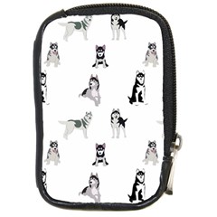 Husky Dogs Compact Camera Leather Case by SychEva