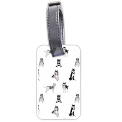 Husky Dogs Luggage Tag (one Side) by SychEva