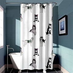 Husky Dogs Shower Curtain 36  X 72  (stall)  by SychEva