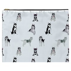 Husky Dogs Cosmetic Bag (xxxl) by SychEva