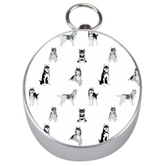 Husky Dogs Silver Compasses by SychEva