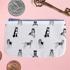 Husky Dogs Large Coin Purse by SychEva