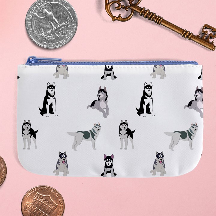 Husky Dogs Large Coin Purse