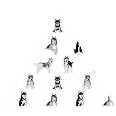 Husky Dogs Wooden Puzzle Triangle by SychEva