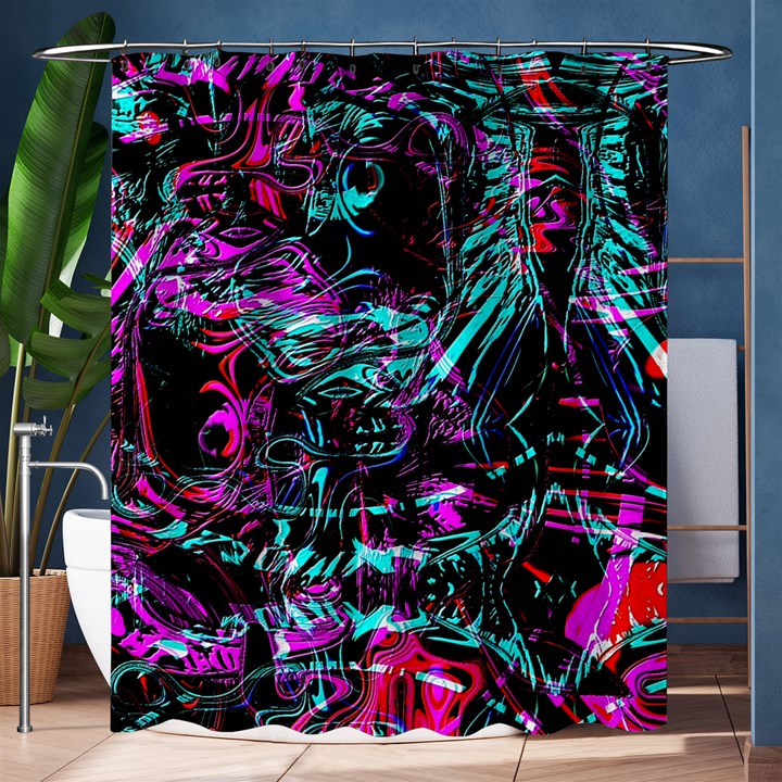 Reptilian Scream Shower Curtain 60  x 72  (Medium) 