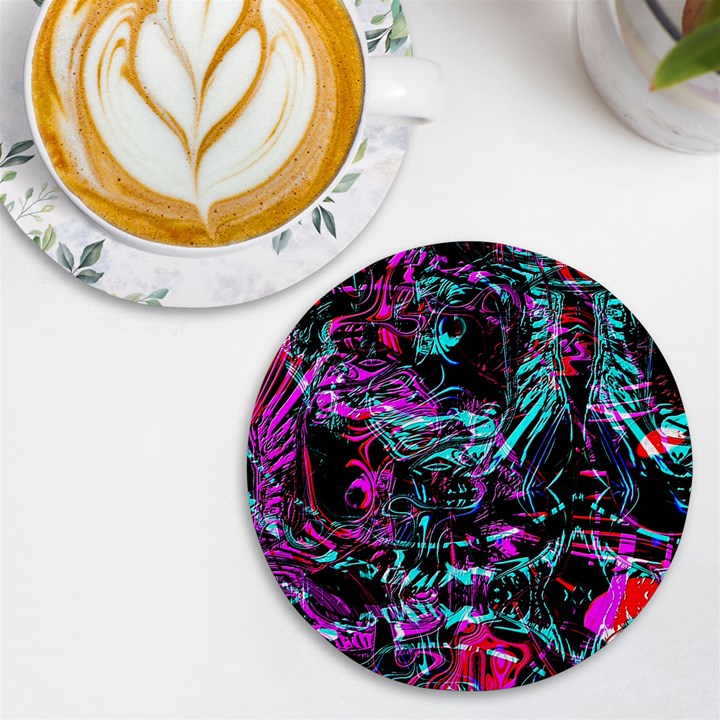 Reptilian Scream UV Print Round Tile Coaster