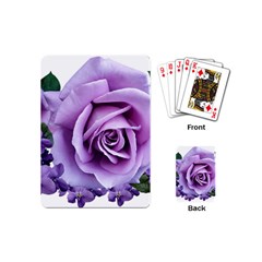 Roses-violets-flowers-arrangement Playing Cards Single Design (mini) by Pakrebo