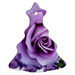 Roses-violets-flowers-arrangement Christmas Tree Ornament (two Sides)