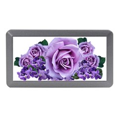 Roses-violets-flowers-arrangement Memory Card Reader (mini) by Pakrebo