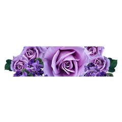 Roses-violets-flowers-arrangement Satin Scarf (oblong) by Pakrebo