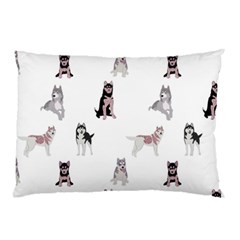 Husky Dogs With Sparkles Pillow Case by SychEva