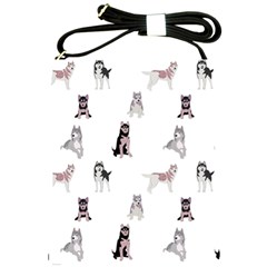 Husky Dogs With Sparkles Shoulder Sling Bag by SychEva