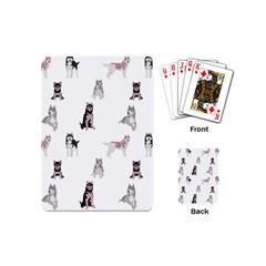 Husky Dogs With Sparkles Playing Cards Single Design (mini) by SychEva