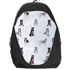 Husky Dogs With Sparkles Backpack Bag by SychEva