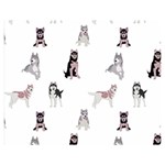 Husky Dogs With Sparkles Double Sided Flano Blanket (Medium)  60 x50  Blanket Front