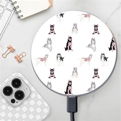 Husky Dogs With Sparkles Wireless Charger