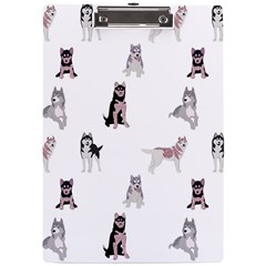 Husky Dogs With Sparkles A4 Clipboard