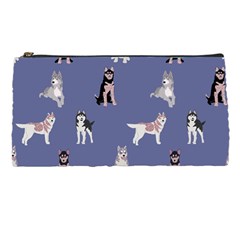 Husky Dogs With Sparkles Pencil Case by SychEva