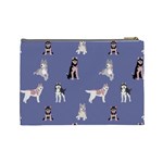 Husky Dogs With Sparkles Cosmetic Bag (Large) Back