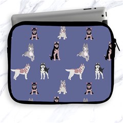 Husky Dogs With Sparkles Apple Ipad 2/3/4 Zipper Cases by SychEva