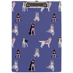 Husky Dogs With Sparkles A4 Clipboard by SychEva