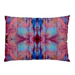 Burgundy Repeats Pillow Case (two Sides) by kaleidomarblingart