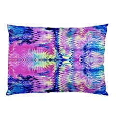 Waves Repeats V Pillow Case by kaleidomarblingart