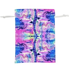 Waves Repeats V  Lightweight Drawstring Pouch (xl) by kaleidomarblingart