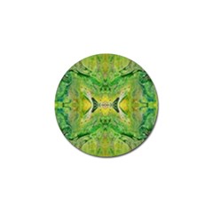 Green Repeats Golf Ball Marker (4 Pack) by kaleidomarblingart