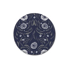 Folk Flowers Print Floral Pattern Ethnic Art Magnet 3  (round) by Eskimos