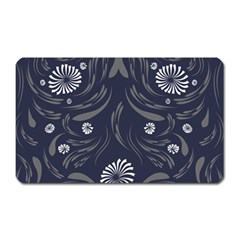 Folk Flowers Print Floral Pattern Ethnic Art Magnet (rectangular) by Eskimos