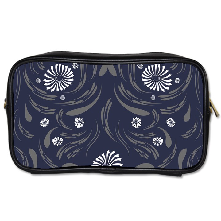 Folk flowers print Floral pattern Ethnic art Toiletries Bag (Two Sides)