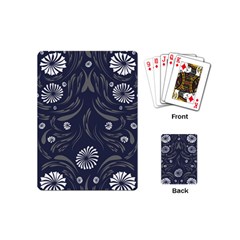 Folk Flowers Print Floral Pattern Ethnic Art Playing Cards Single Design (mini) by Eskimos