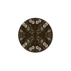 Folk Flowers Print Floral Pattern Ethnic Art Golf Ball Marker by Eskimos