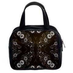 Folk Flowers Print Floral Pattern Ethnic Art Classic Handbag (two Sides) by Eskimos