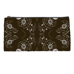 Folk Flowers Print Floral Pattern Ethnic Art Pencil Case by Eskimos