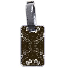 Folk Flowers Print Floral Pattern Ethnic Art Luggage Tag (two Sides) by Eskimos