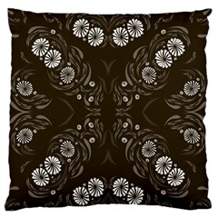 Folk flowers print Floral pattern Ethnic art Standard Flano Cushion Case (One Side)