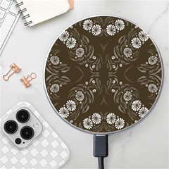 Folk Flowers Print Floral Pattern Ethnic Art Wireless Charger