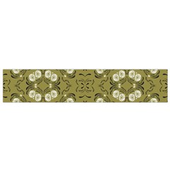 Folk Flowers Print Floral Pattern Ethnic Art Small Flano Scarf