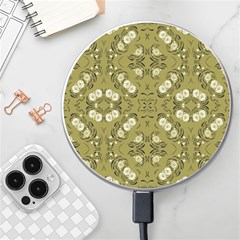 Folk Flowers Print Floral Pattern Ethnic Art Wireless Charger